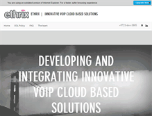 Tablet Screenshot of ethrix.com